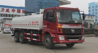 福田歐曼後雙橋19噸灑水車價格，福田灑水車廠家