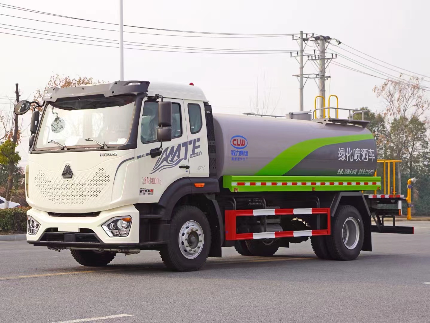 重汽豪沃15噸灑水車